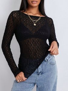 Elegant Black Lace Top