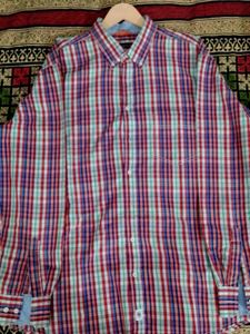Checked Button-Down Shirt