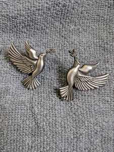 Big Dove Stud Earrings