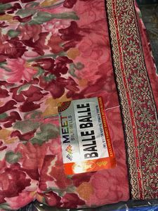 Floral Print Saree