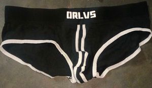 ORLVS Men&#39;s Briefs - Black w/ White Trim