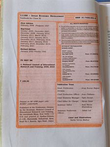 Indian Economic Development - Class XI
