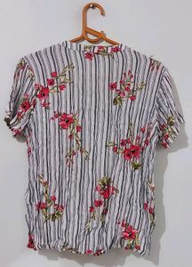 Zink London Floral Printed Shirt 🌺🍃