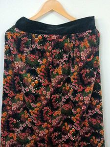 Indo Western Long Floral Print Skirt