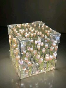 Tulip LED Night Light Cube