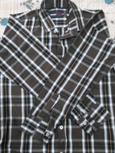 Tommy HILFIGER Brown Dominant Checked Shirt Mens