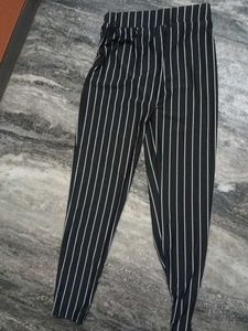 Striped Black Pants