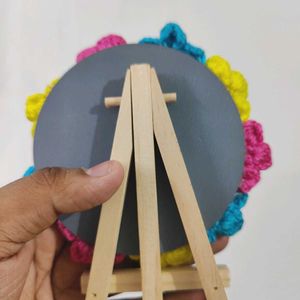 Handmade Crochet Mirror Stand