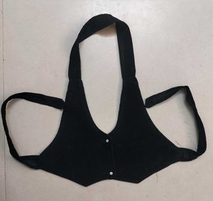 Black Halter Top Vest