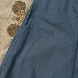 Blue Kurta Pant Set With Dupatta