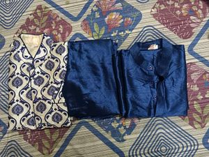 Men's Kurta With Basket Jacket