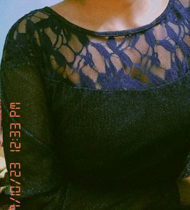 Stylish Navy Blue Top For Girls🖤💜