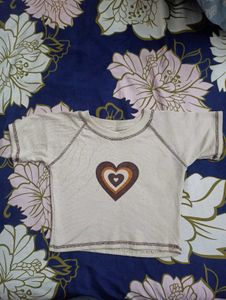 Heart Graphic Baby Tee