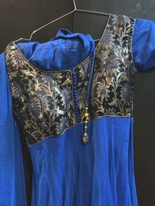 Royal Blue Anarkali Dress