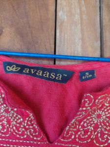 Avaasa Red Kurtha❤️