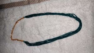 Crystal Beaded Green Necklace