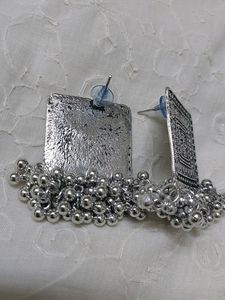 Oxidized Square shape Earrings