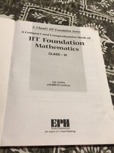 IIT Foundation Mathematics Class-6