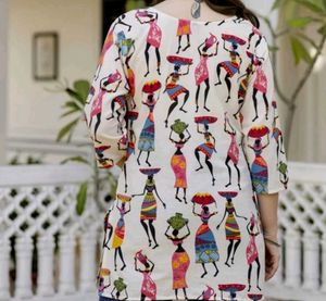 Ethnic Print Short Kurta