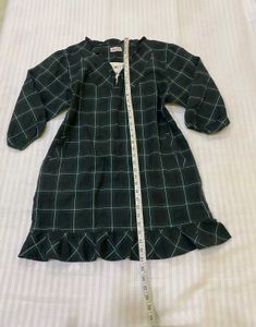 Checkered Casual Short Dress