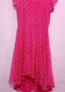 Beautiful High Low Net Dress