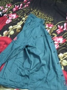 Green Long Sleeve Button-Up