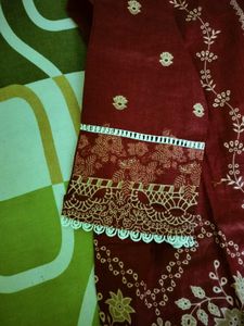 unused Elegant Maroon Kurta Set ( fixed price)