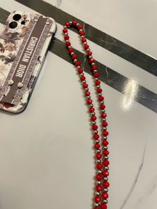 Crystal Beaded Sling With Phone Lanyard Patch