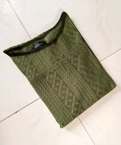 Women Green Net Top 💚