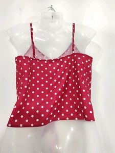Shein Maroon Front Tie Top ( Women)