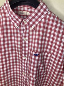 Hollister Red Gingham Checkered Shirt