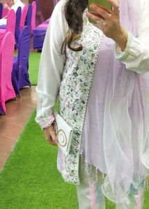Boot Cut Pant With Kurti Embellished Wit Embro