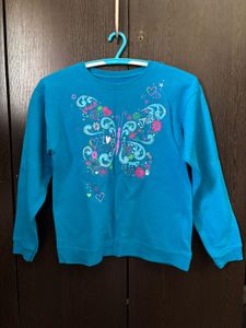 Cute Butterfly Graphic Sweatshirt