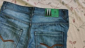 Light Wash Denim Jeans - 39 Inch Inseam