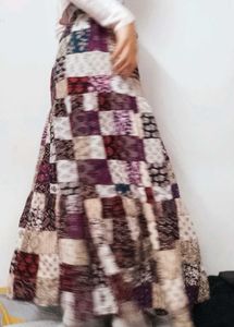 Boho Patchwork Maxi Skirt
