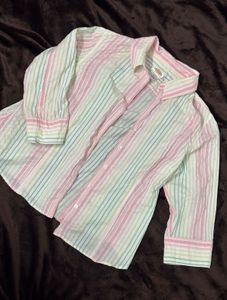Striped Button-Down Shirt