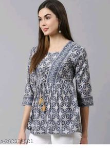 Floral Print Peplum Top