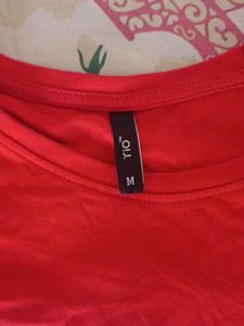 Red Knee Length Dress