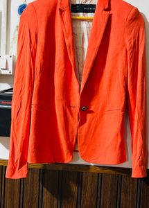 Zara Orange Blazer