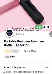 Blue Portable Perfume Atomizer Bottle - Assorted