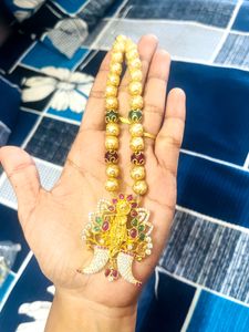 Pearl chain with Shrikrishna dollar