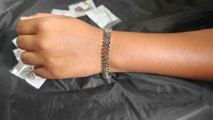 Oxidised Silver Bracelet