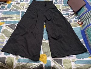Black Wide Trouser