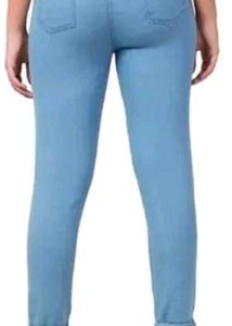 Distressed Graphic Patch Denim