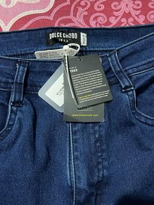 Dark Blue Denim Jeans by Dolce Crudo