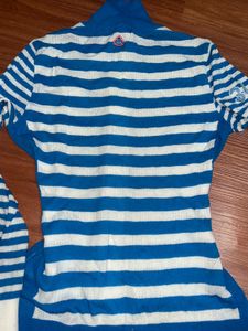 Rare Y2K It Girl Fitted Zip Up Semi Wooden Top