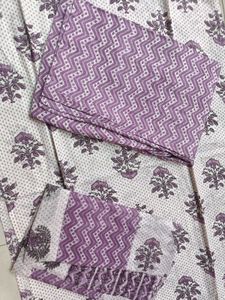 Women Cotton Kurti Pant Dupatta Set