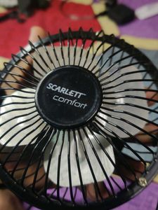 Scarlett Comfort USB Fan Portable Size With Metal Body And Wings