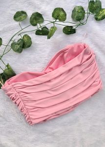 Zara Bustier Corset Pink Top