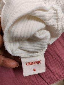 Urbanic White Fitted Top
